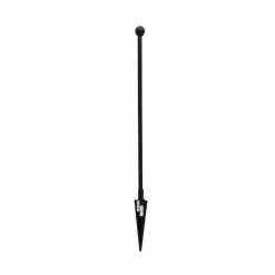 Vigoro Empire/Westbrook 41 in. x 2.3 in. x 2.3 in. Black Steel Fence Post