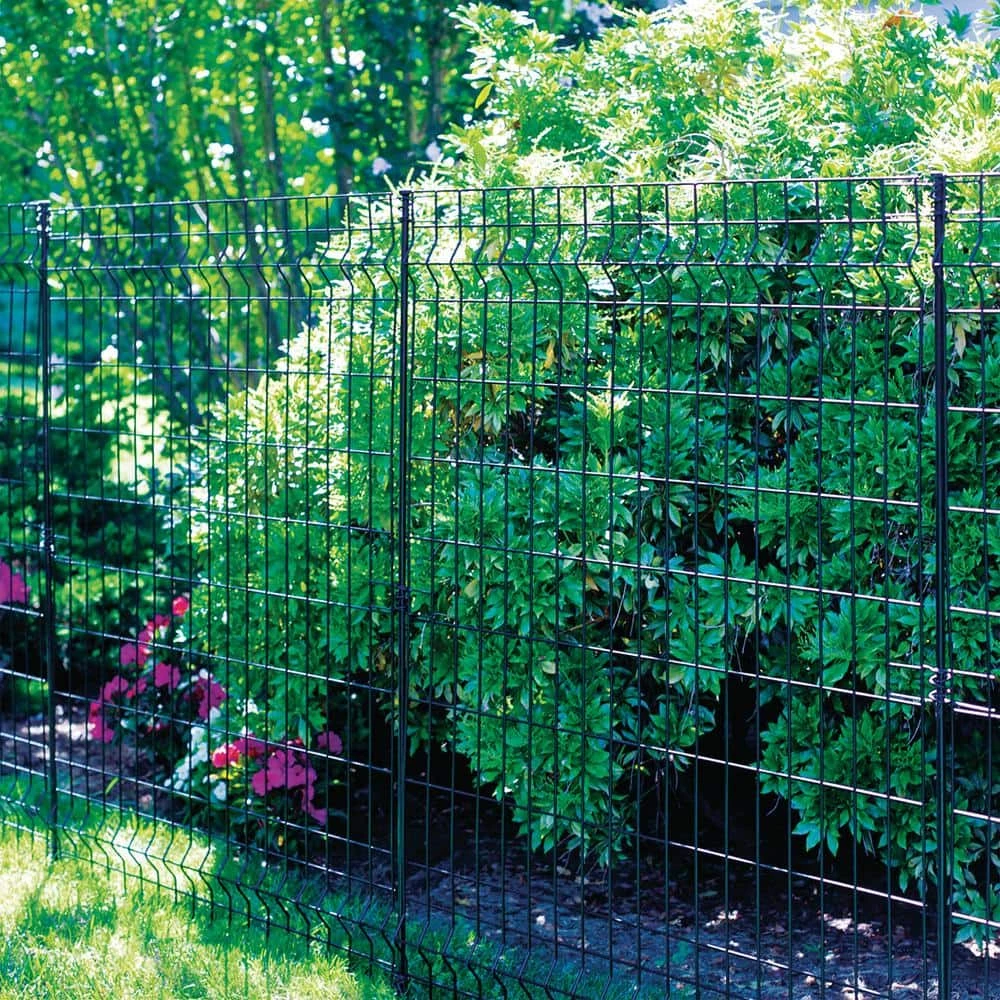 Vigoro 56 in. H Steel Multi-Purpose Black Fence Post (7-Pack) - Image 10