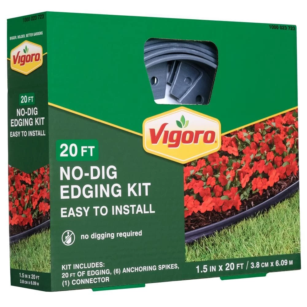 Vigoro 20 ft. No-Dig Landscape Plastic Edging Kit - Image 8