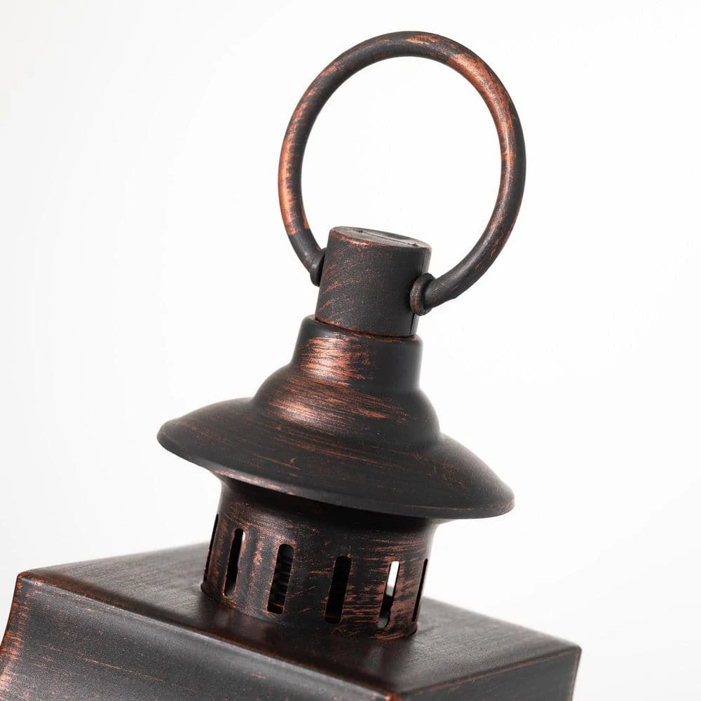 SULLIVANS 25 in. Lantern with 3 LED Pillar Candles - Image 2