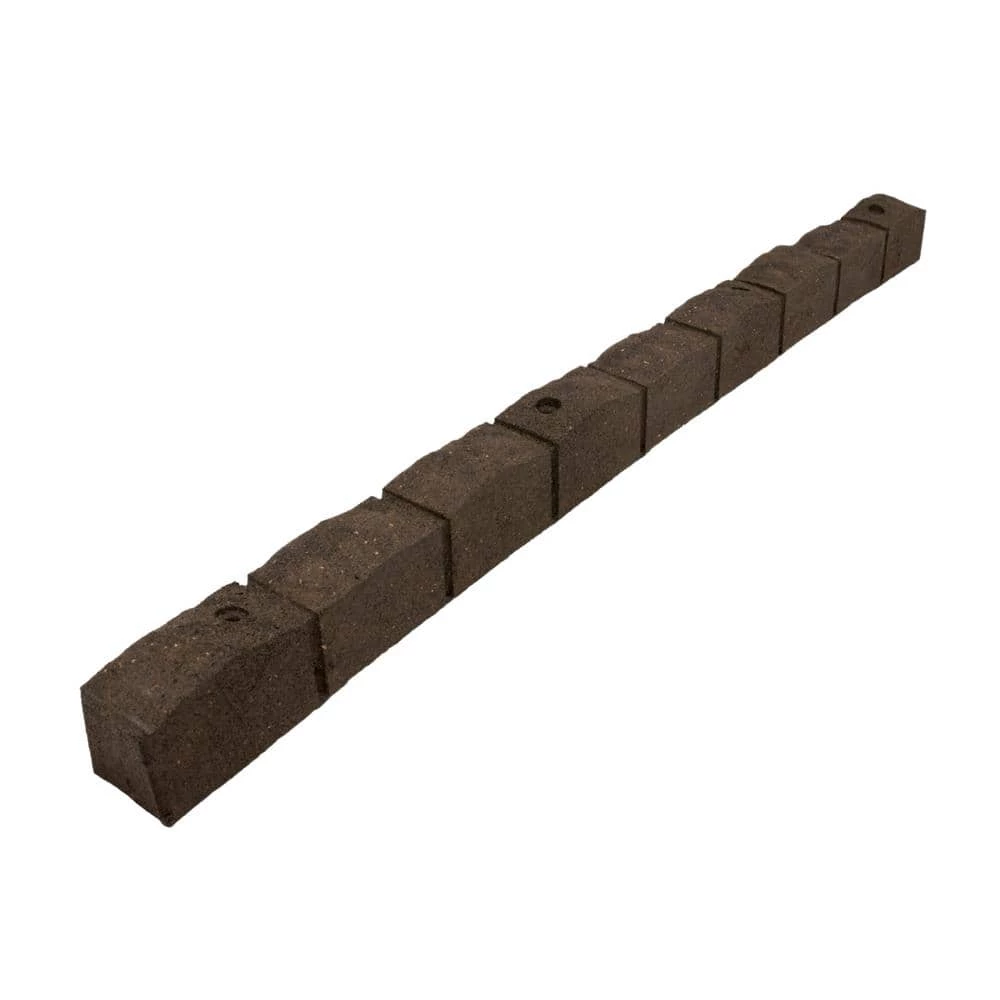Vigoro Roman Stone 4 ft. Earth Rubber Garden Edging - Image 2