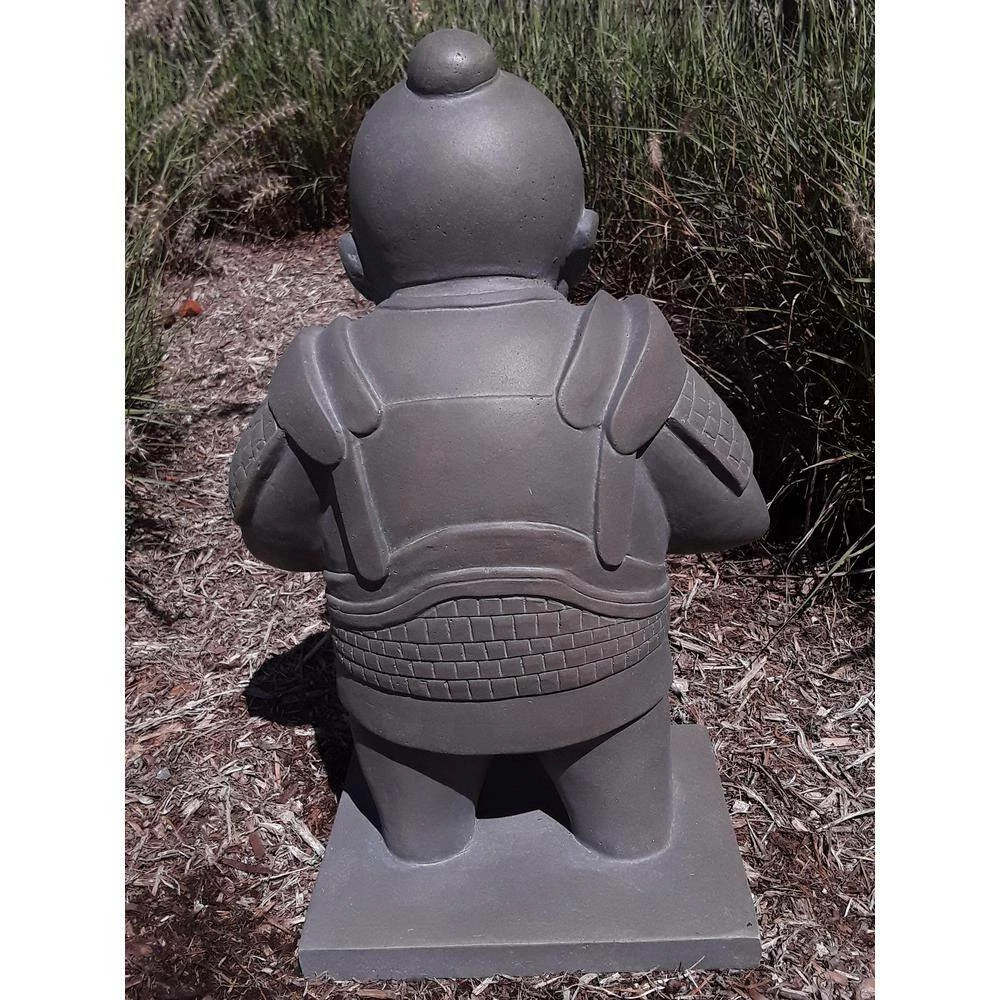 KANTE 19 in. H Sculpting Clay Lightweight Concrete/Fiberglass Indoor Outdoor Praying Standing Warrior Statue - Image 3