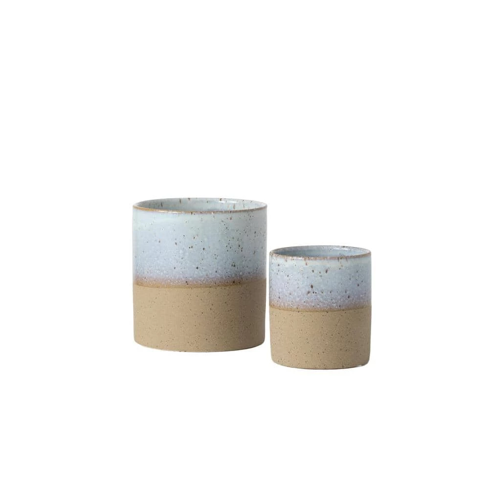SULLIVANS Multi-Color Ceramic Planter (Set of 2)