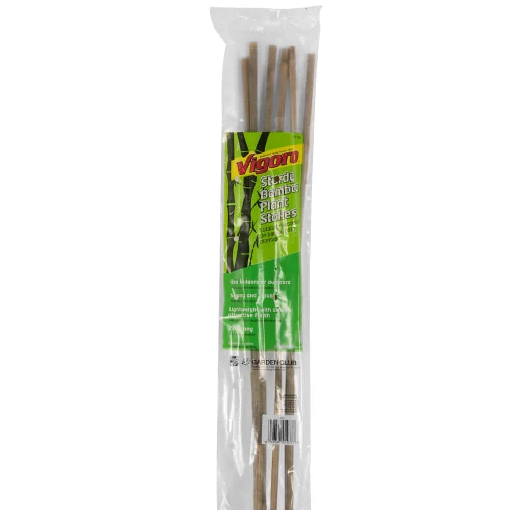 Vigoro Bamboo 6 ft. Natural Stake - Image 3
