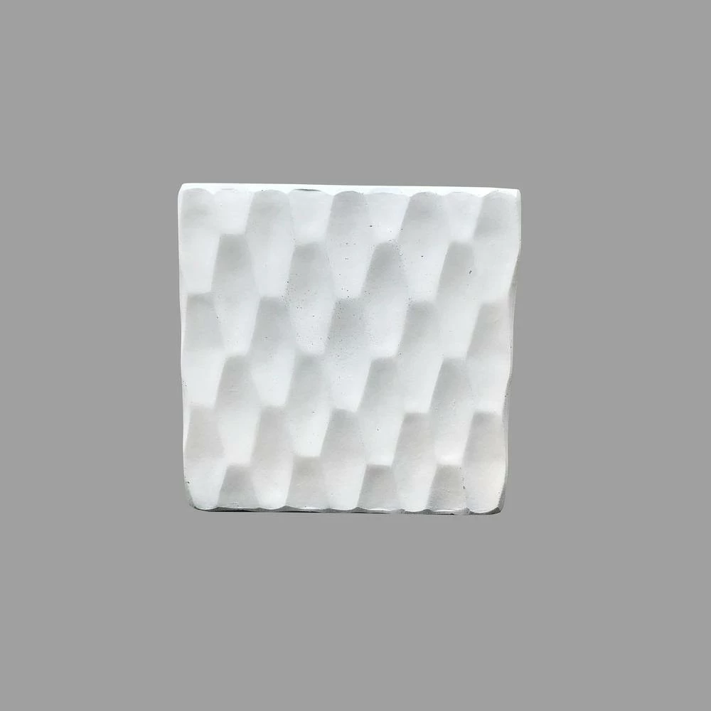 KANTE 16 in. W Square Pure White Concrete/Fiberglass Indoor Outdoor Elegant Retro Planter - Image 6