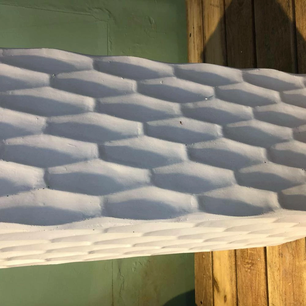 KANTE 23.6 in. H Square Pure White Concrete/Fiberglass Indoor Outdoor Elegant Retro Tall Planter - Image 5