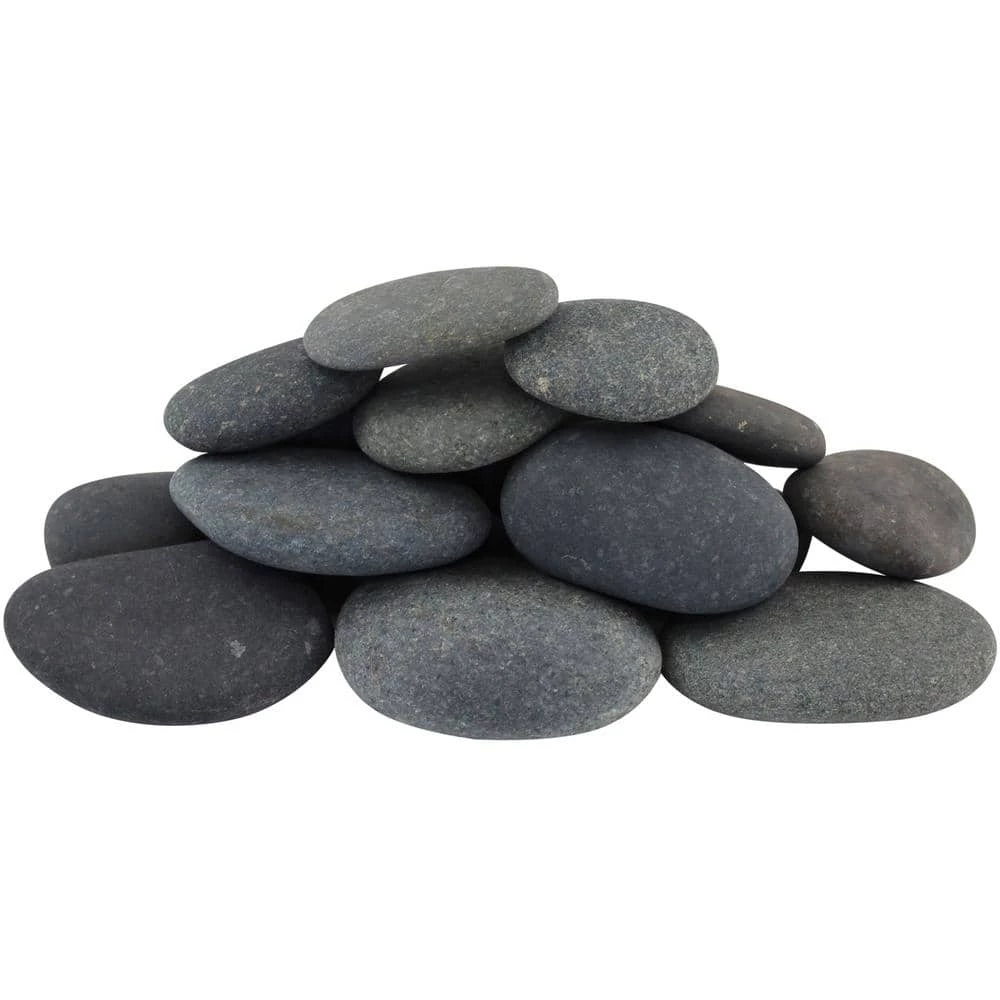 Vigoro 0.25 cu. ft. 20 lbs. 1 in. to 3 in. Grey Mexican Beach Pebble Landscape Rock
