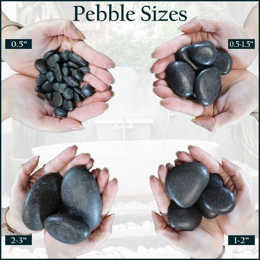 Vigoro 0.25 cu. ft. 20 lbs. 1 in. to 3 in. Grey Mexican Beach Pebble Landscape Rock - Image 6