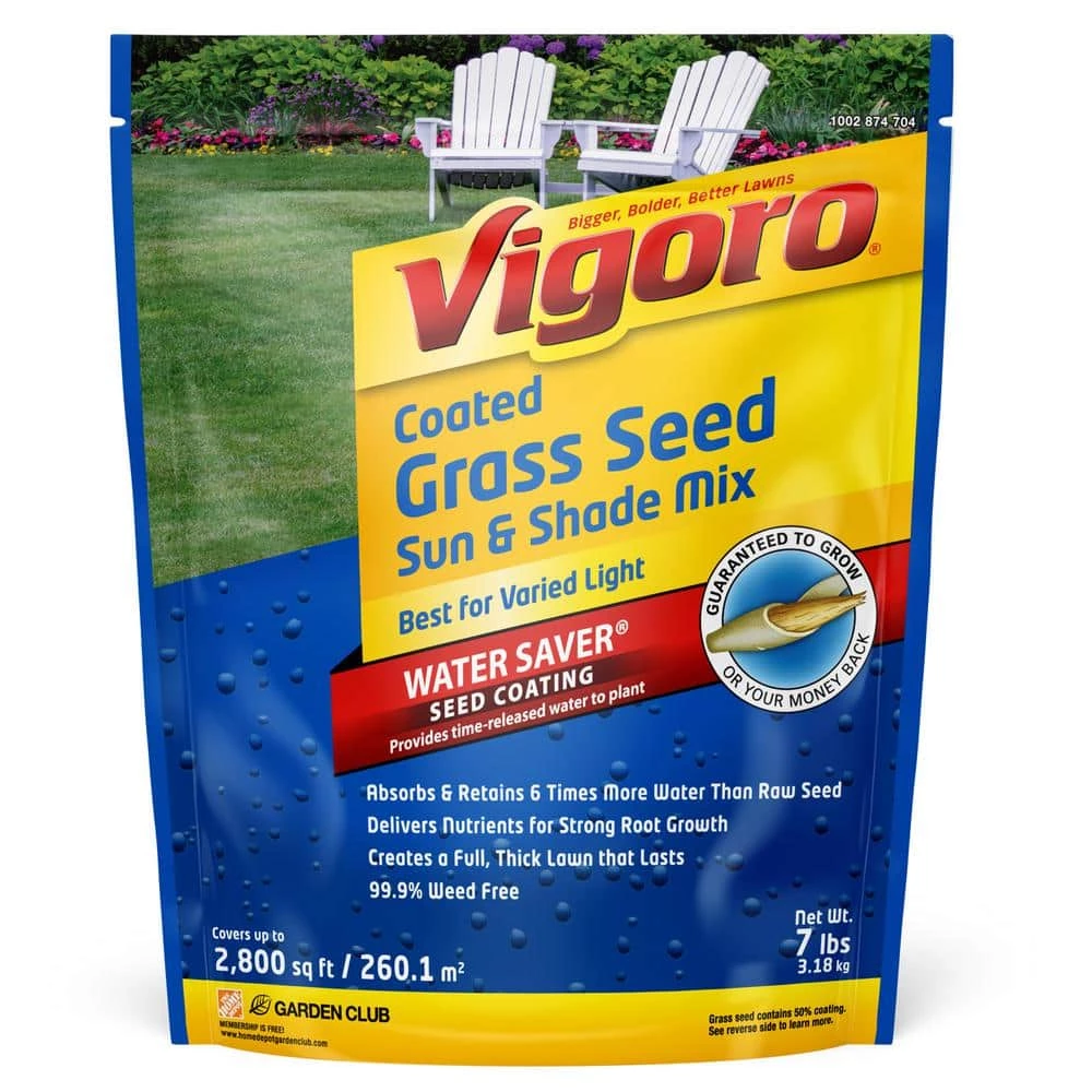 Vigoro 7 lbs. Sun and Shade Grass Seed Mix with Water Saver Seed Coating