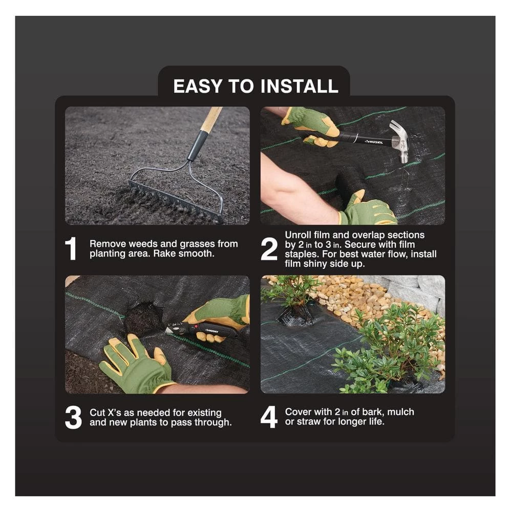 Vigoro 6 ft. x 100 ft. 3 oz. Woven Weed Barrier - Image 5