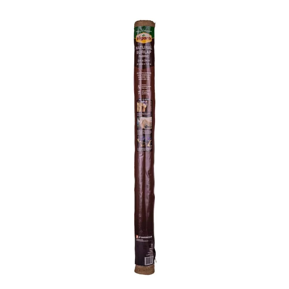 Vigoro 3 ft. x 24 ft. 100% Natural Burlap Landscape Fabric (2-Pack)