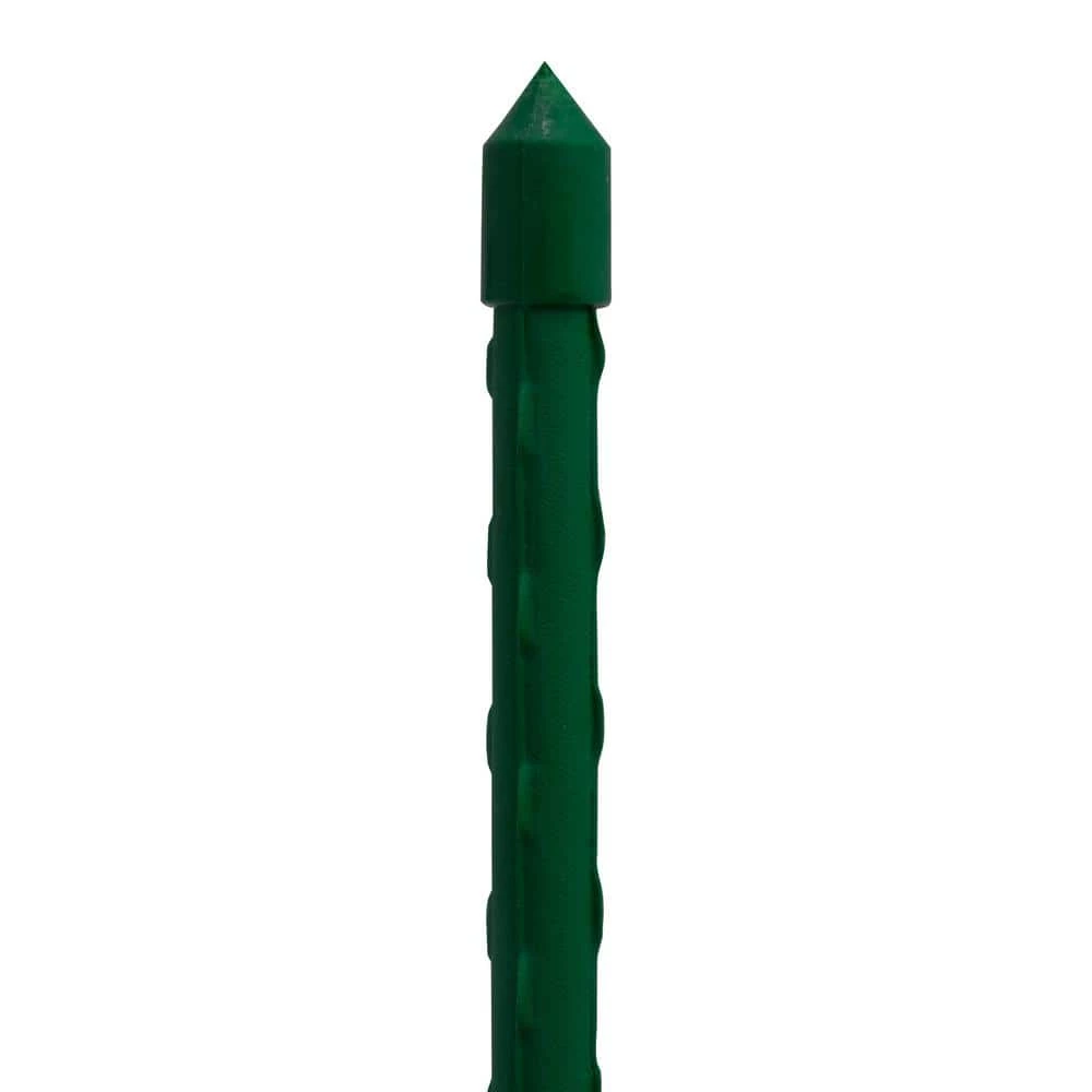 Vigoro 5 ft. Green Colored Steel Core Garden Stake - Image 6