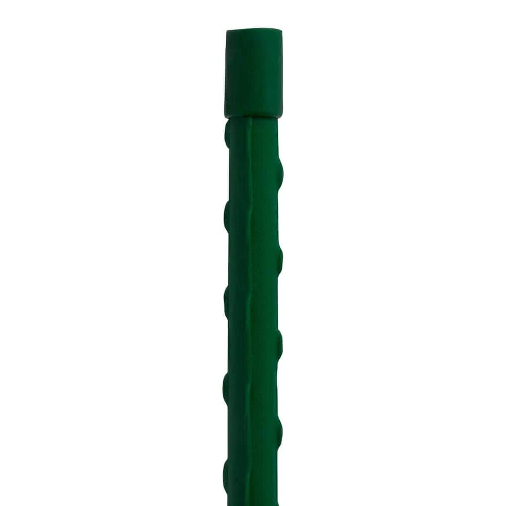 Vigoro 5 ft. Green Colored Steel Core Garden Stake - Image 7