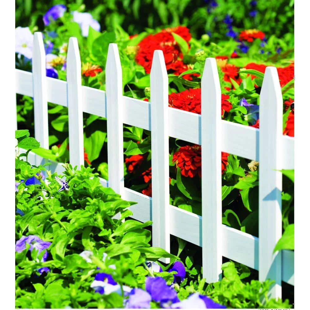 Vigoro 36 in. Wood Picket Garden Fence - Image 3